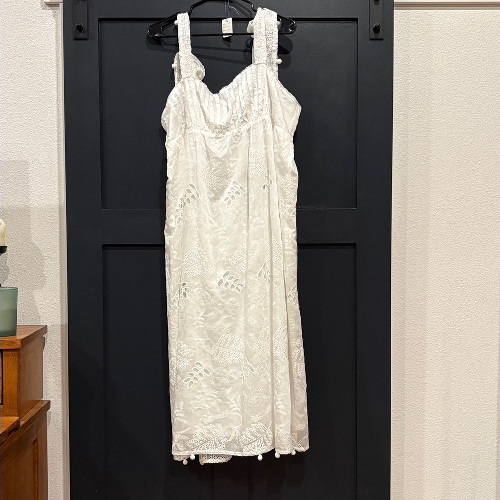 60. Farm Rio Elegant White Lace Dress - Picture 3 of 3